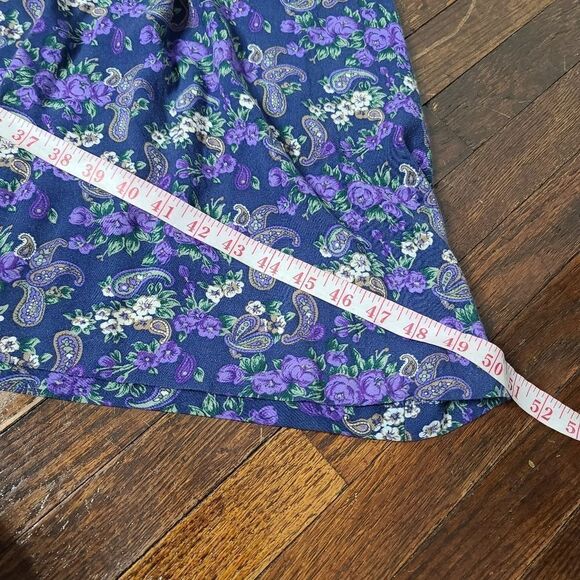 Vintage 90s Dark Moody Floral Boho Dress - Picture 14 of 14